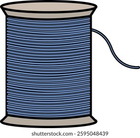 Illustration of thread used for sewing