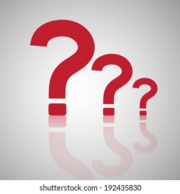 Illustration of three abstract question mark.Vector EPS 10. 