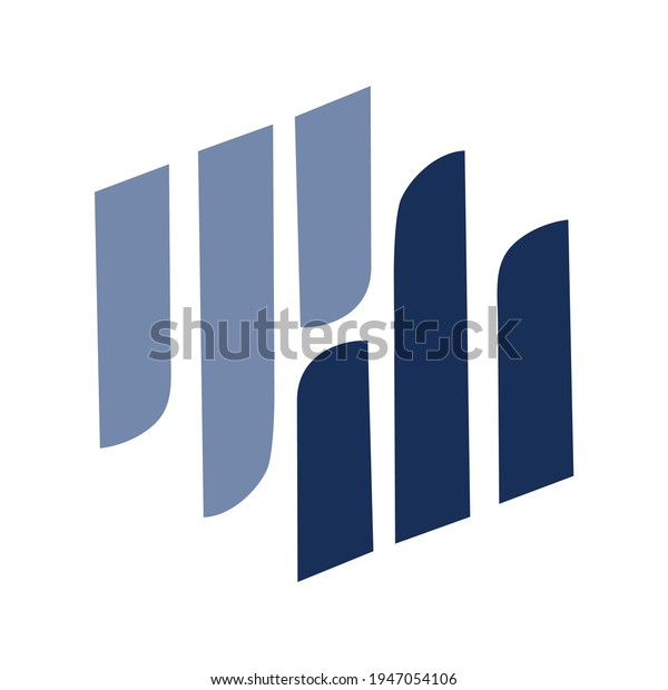 Illustration Three Bar Logo Icon Eps Stock Vector (Royalty Free) 1947054106