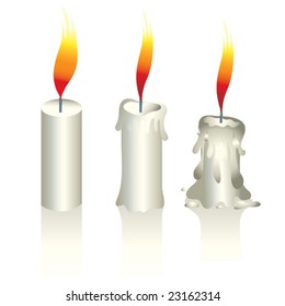 melting candle wax clipart