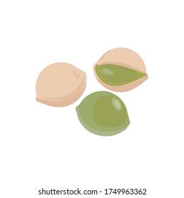 Illustration of three ginkgo nuts