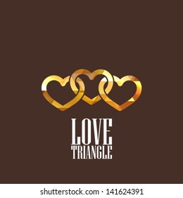 illustration with three hearts