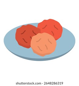 An illustration of three more umeboshi on top