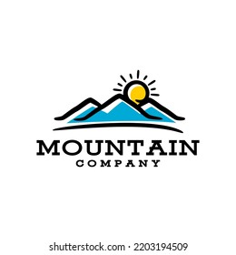 illustration of a three mountain. good for any business related to mountain expedition.