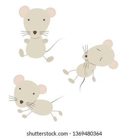 Illustration of three mouse.