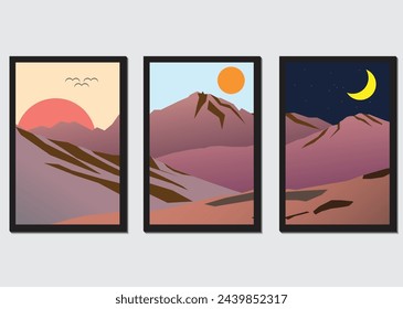 illustration of three time zone background