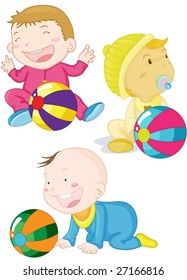 an illustration of three tolders doing different things
