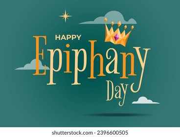 An illustration of three wise men crowns on Epiphany Day