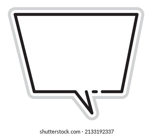 Illustration of a three-dimensional comment balloon and a speech balloon with a hand-drawn touch.