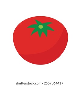 It is an illustration of a three-dimensional isometric tomato.