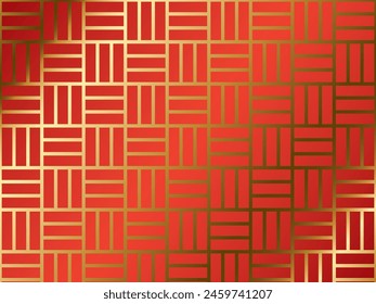 Illustration of a three-piece pattern background