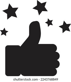Illustration of thumbs up logo