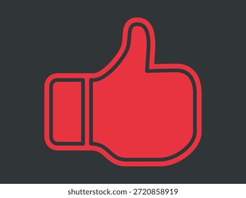 Illustration of a thumbs up sticker