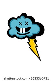 Illustration of a thunder cloud