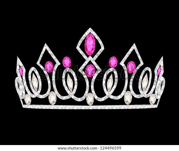 Download Illustration Tiara Crown Womens Wedding Pink Stock Vector ...