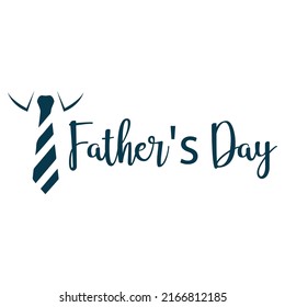 An illustration of a tie and text Happy Father's Day in celebration of fathers day