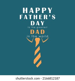 An illustration of a tie and text Happy Father's Day in celebration of fathers day