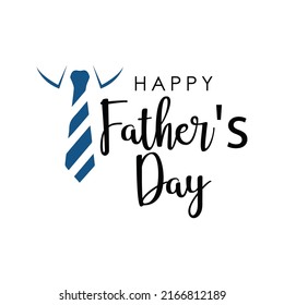 An illustration of a tie and text Happy Father's Day in celebration of fathers day
