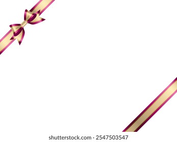 Illustration of a tied ribbon frame