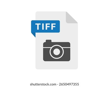 Ilustração do ícone do arquivo de extensão TIFF.