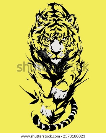 Similar – Image, Stock Photo Cat in attack position hisses