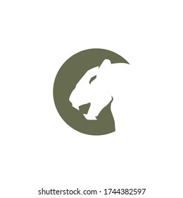 illustration of tiger head logo on a white background