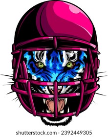 illustration of Tiger head on white background