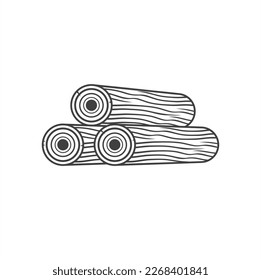 illustration of timber, lumberjack, vector art.