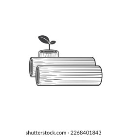 illustration of timber, lumberjack, vector art.