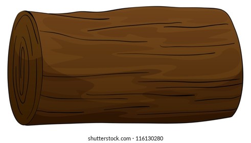 illustration of a timber on a white background
