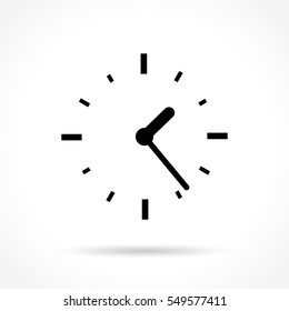 Illustration of time icon on white background