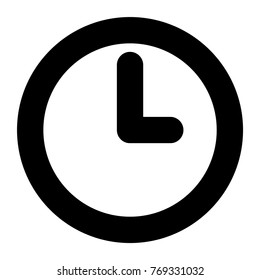 Illustration of time icon on white background