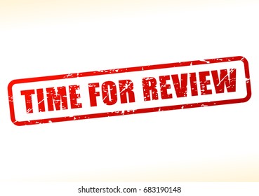 Illustration of time for review text