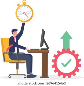 illustration of time schedule for business workflow maintenance
