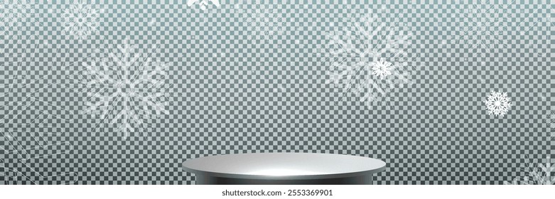 Illustration of tiny flying snow flakes. Menacing dust freezes shapes. Snowfall sky white transparent wallpaper. Flat snowflakes january vector.