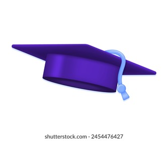 illustration of a toga hat. graduation cap. symbol or icon. minimalist 3d illustration design. graphic elements