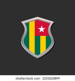 Illustration of Togo flag Template