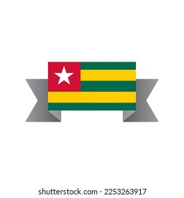Illustration of Togo flag Template