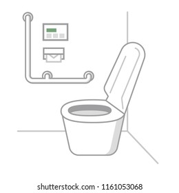 Illustration of a toilet