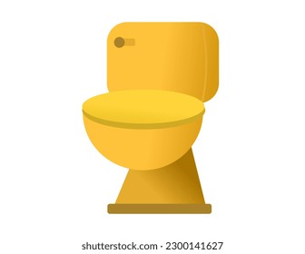 illustration of toilet for decoration work or for commercial promotion