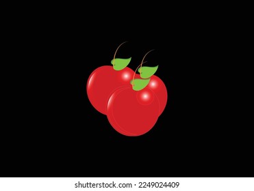illustration tomato fruit vector design