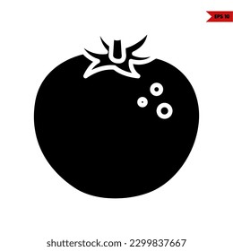 illustration of tomato glyph icon 