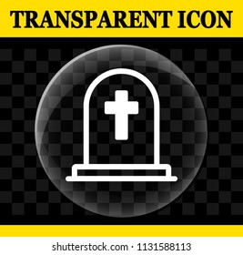 Illustration of tombstone vector circle transparent icon