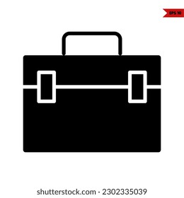 illustration of tool box glyph icon