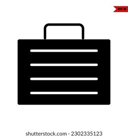 illustration of tool box glyph icon