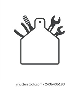 ilustración de kit de herramientas, conjunto de herramientas, arte vectorial.