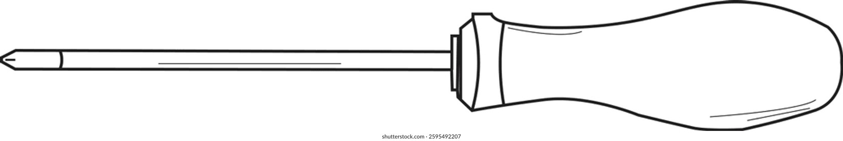 The Illustration of tools or equipment called Screwdriver.