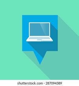 Illustration of a tooltip icon with a laptop