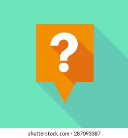 Illustration of a tooltip icon with a question sign - Shutterstock ID 287093387