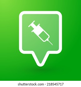 Illustration of a tooltip with a syringe